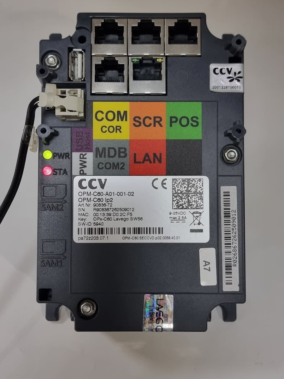 CCV OPM-C60-A01-001-02 Terminal Control Module OPM-C60IP2 (Used)