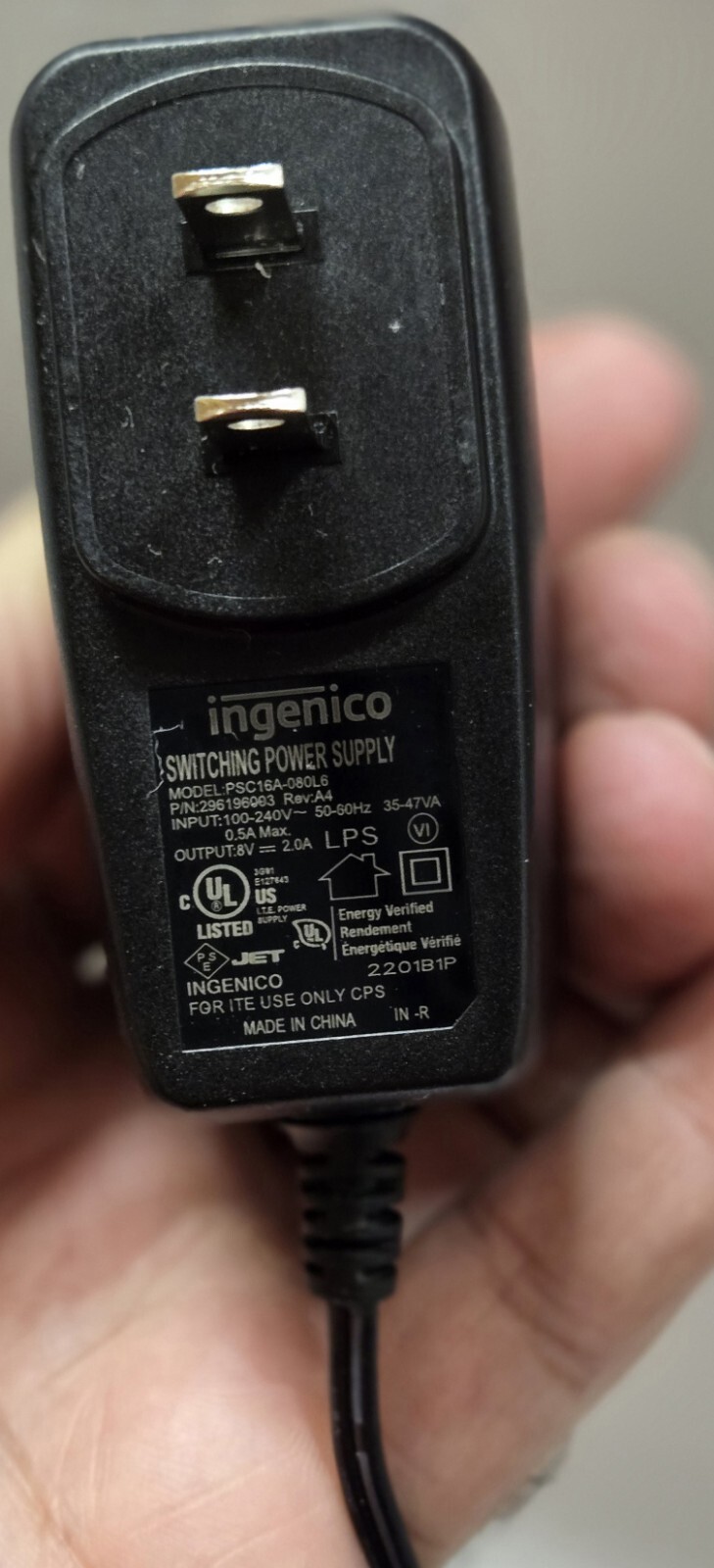 INGENICO ISC TOUCH 250 PAYMENT TERMINAL CREDIT CARD MACHINE USTSQ73B