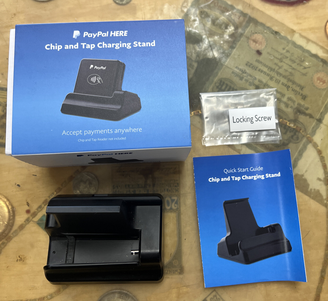 PAYPAL HERE CHIP AND TAP CHARGING STAND Only USED – TESTED