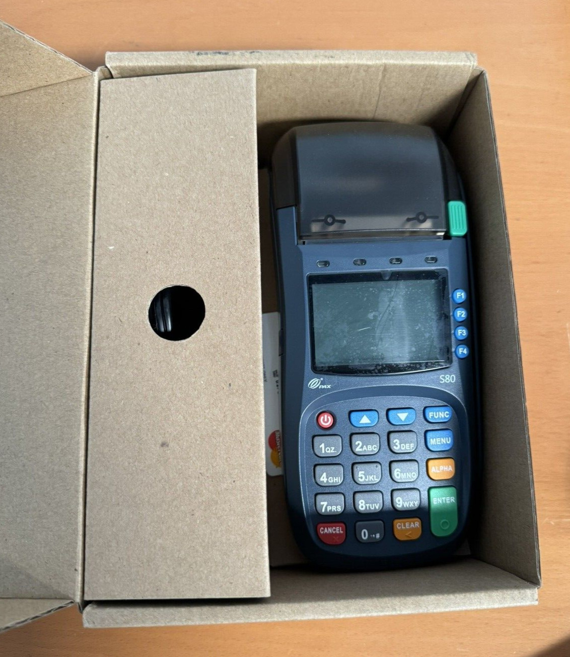 Pax S80 Credit Card POS Terminal W/ Power Adapter