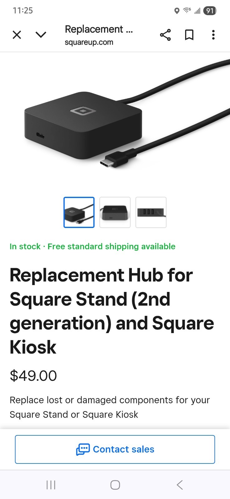 Square 02099 Credit Card Terminals W/All Accessories