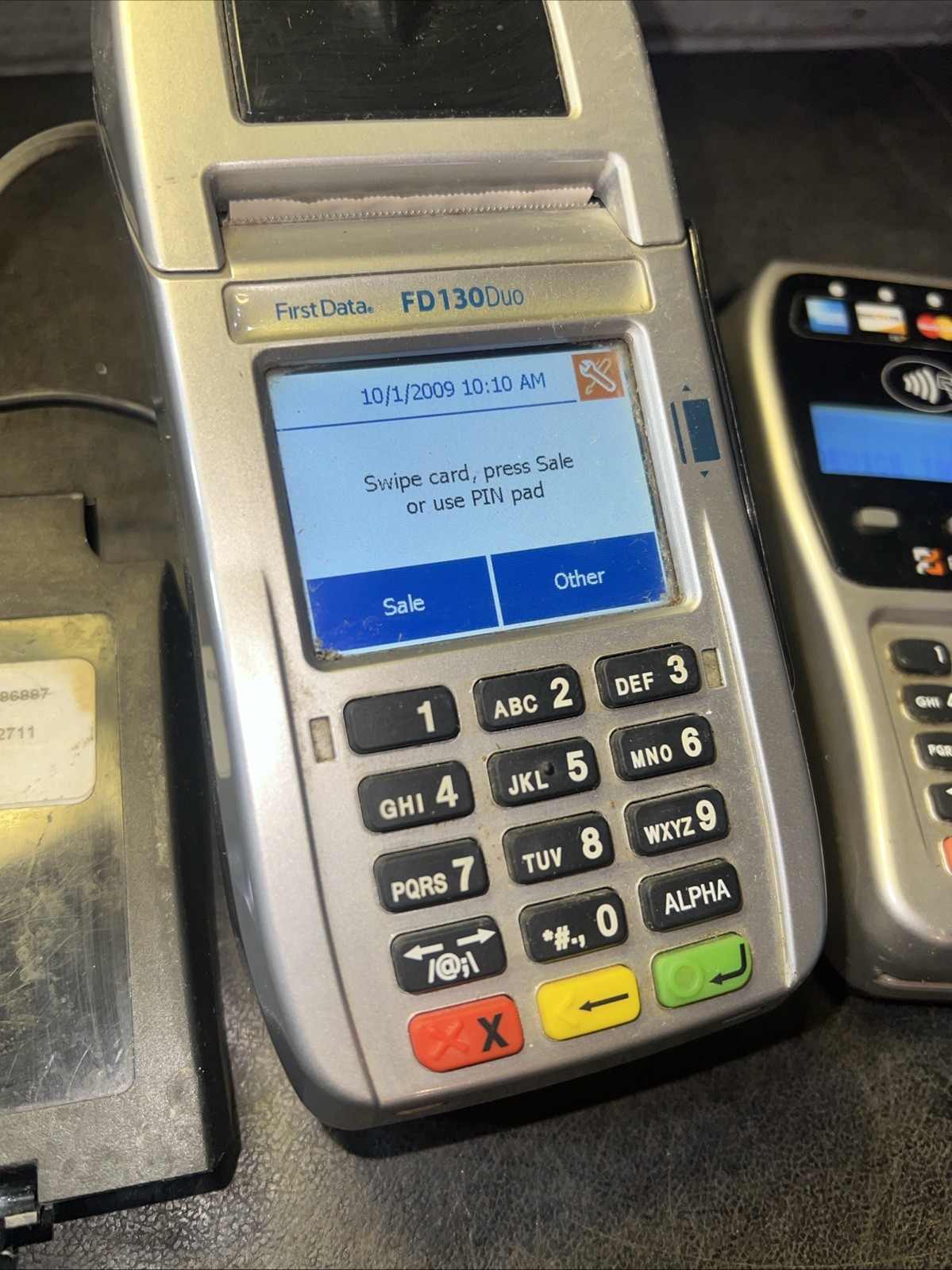 First Data FD130 Duo and FD-35 PIN Pad Credit Debit Card POS Terminal FD130Duo