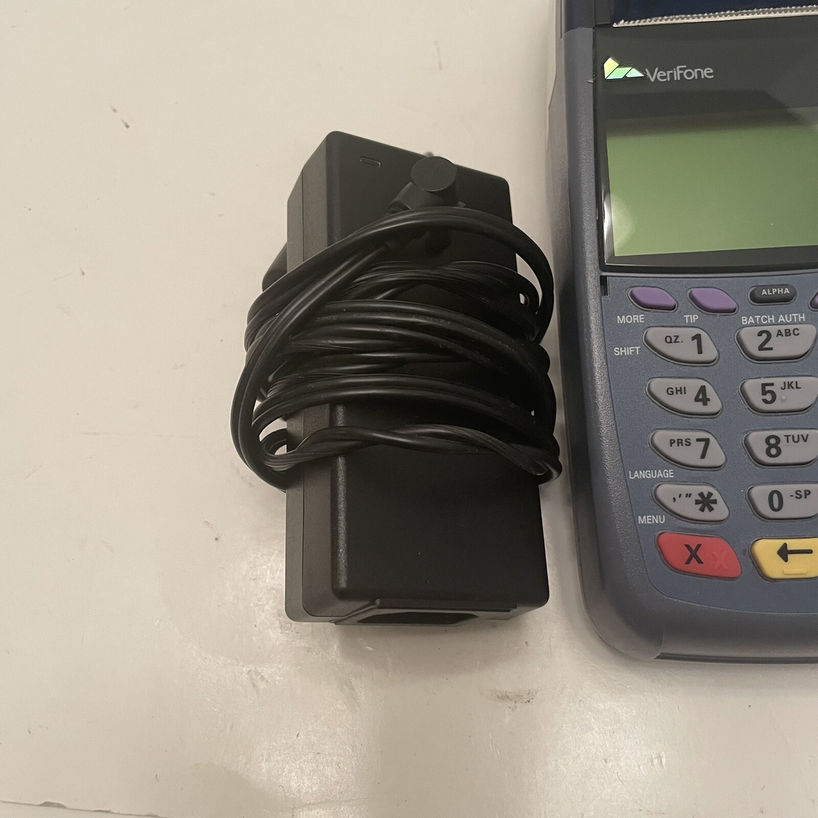 Verifone Omni 5100 Ethernet Credit Card Transaction Terminal No Power Cord Prop