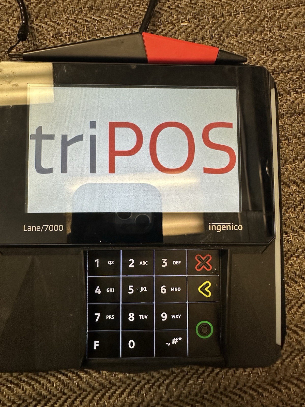 Lot of 3 Ingenico Lane/7000 Credit Card Payment Terminal-Parts /Repair