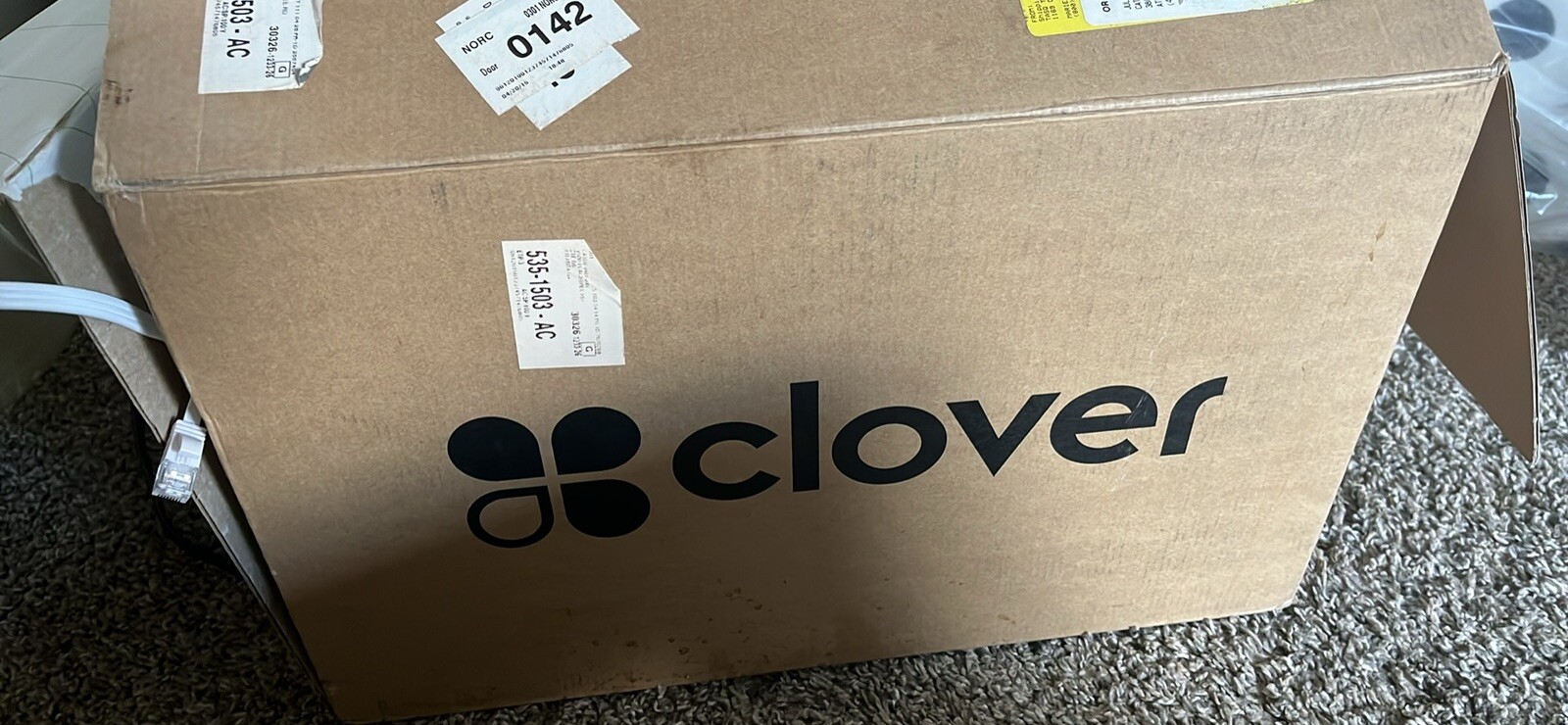 Clover Station C500 POS Point of Sale System P550 printer the complete set