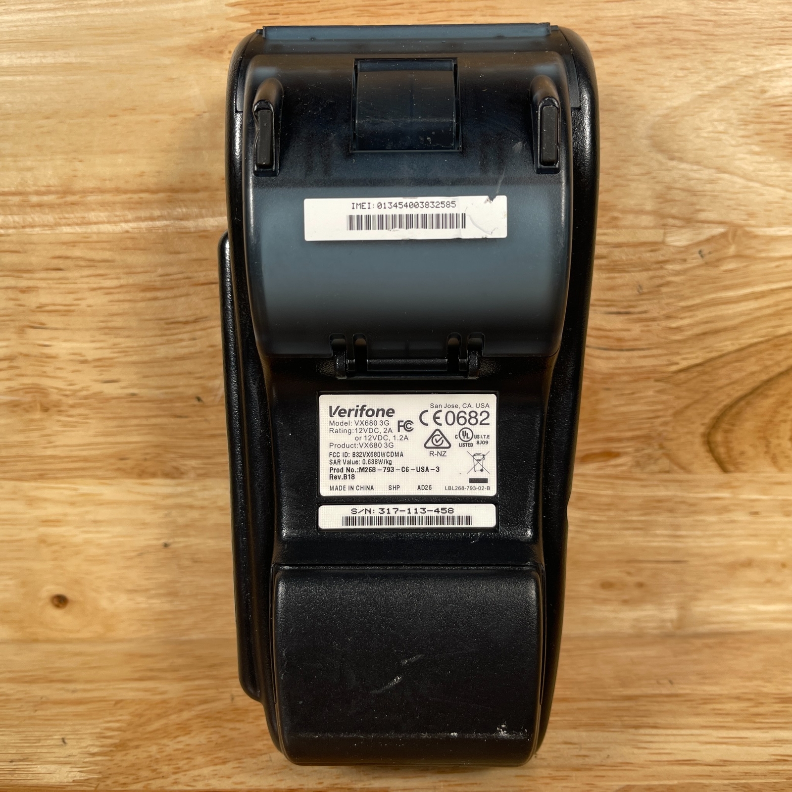 Verifone VX680 3G Gray & Black 3.5″ Display EMV Wireless Credit Card Terminal