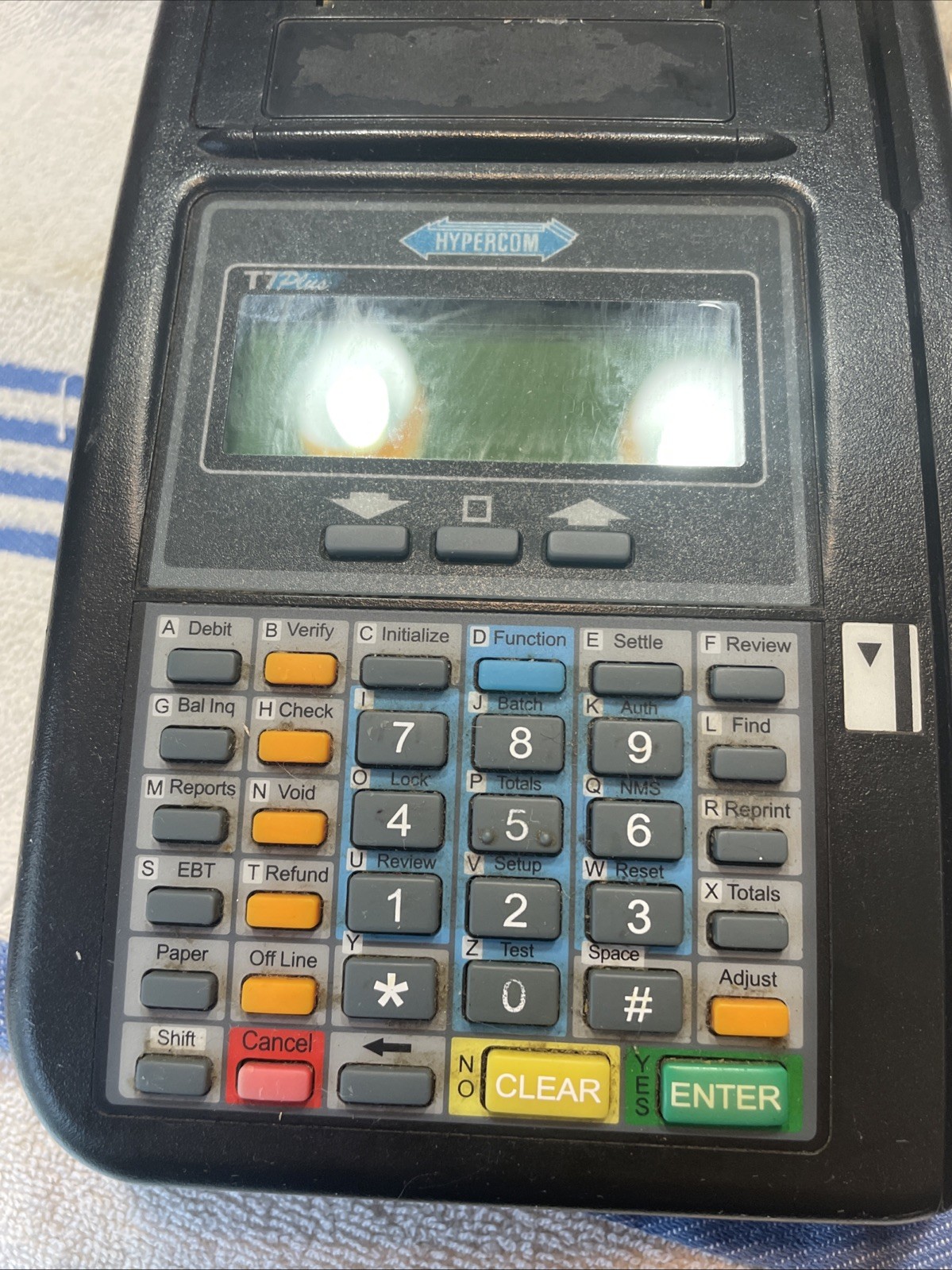 Hypercom T7Plus (POS Credit Card System) – NO POWER CORD INCLUDED