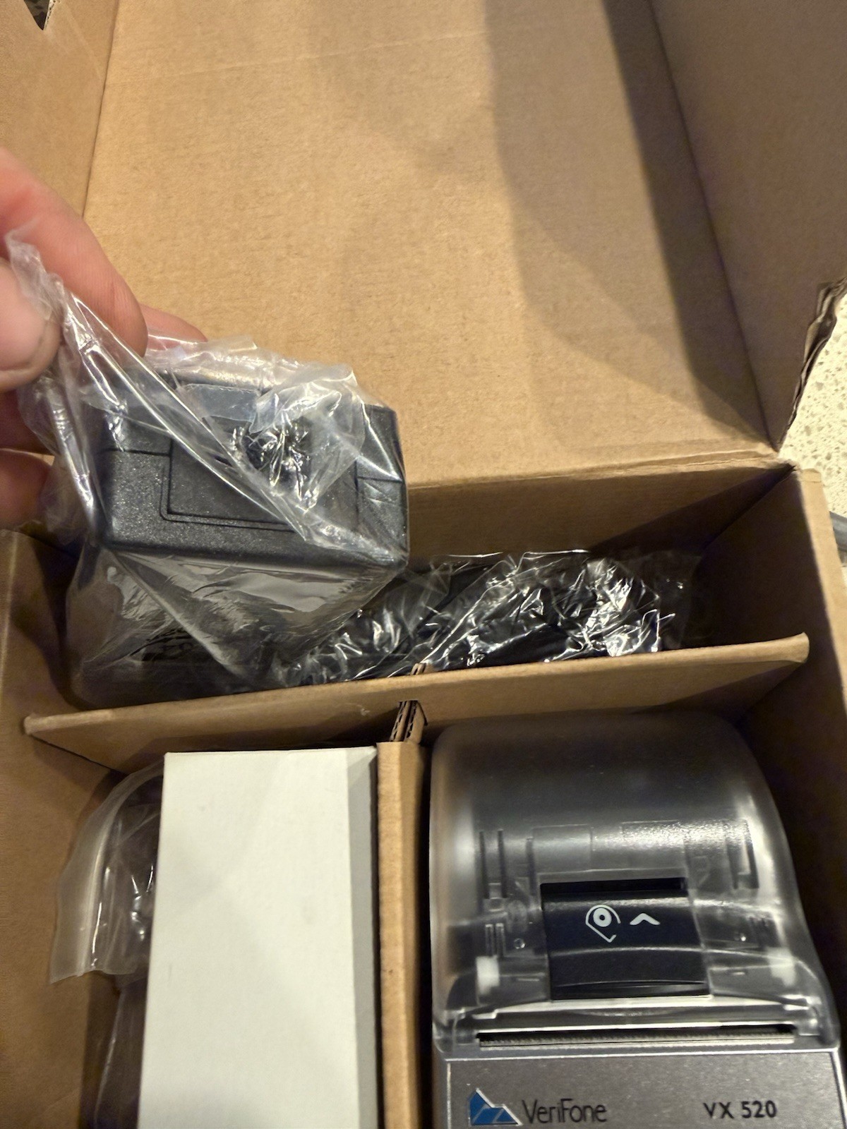 VeriFone Vx520 230′ Silver Thermal Paper Adapter 12 Rolls