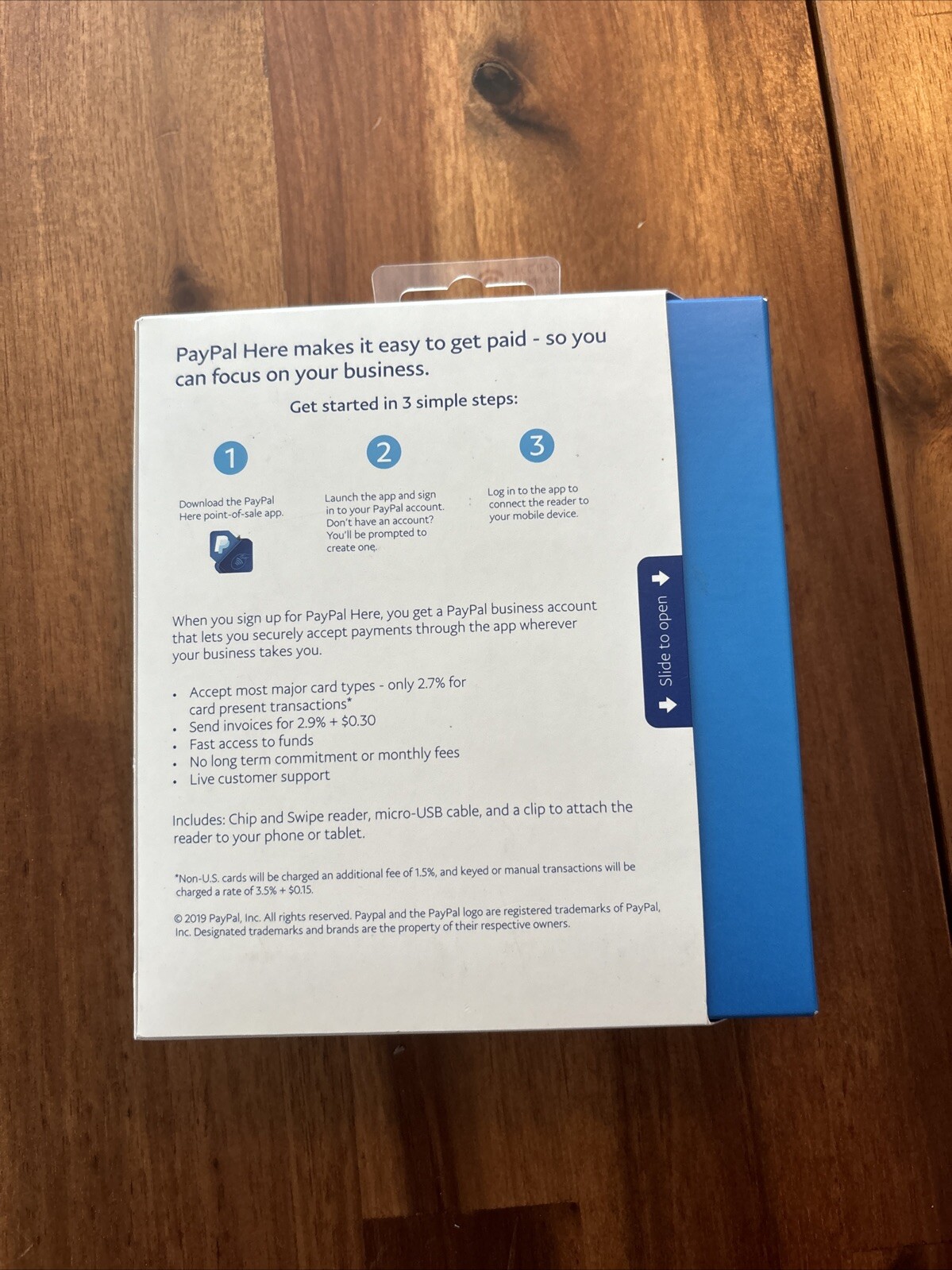 PayPal PCSUSDCRT Chip and Swipe Reader – Black