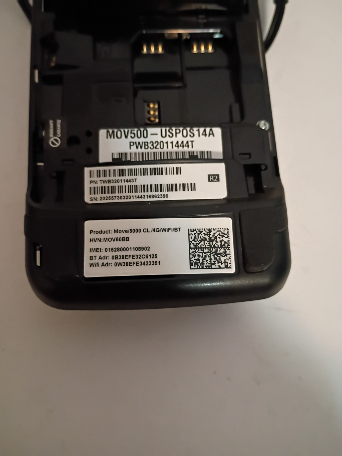 Used Ingenico Move 5000 Payment Card Machine Cl 4g/WIFI/BT Locked As Is