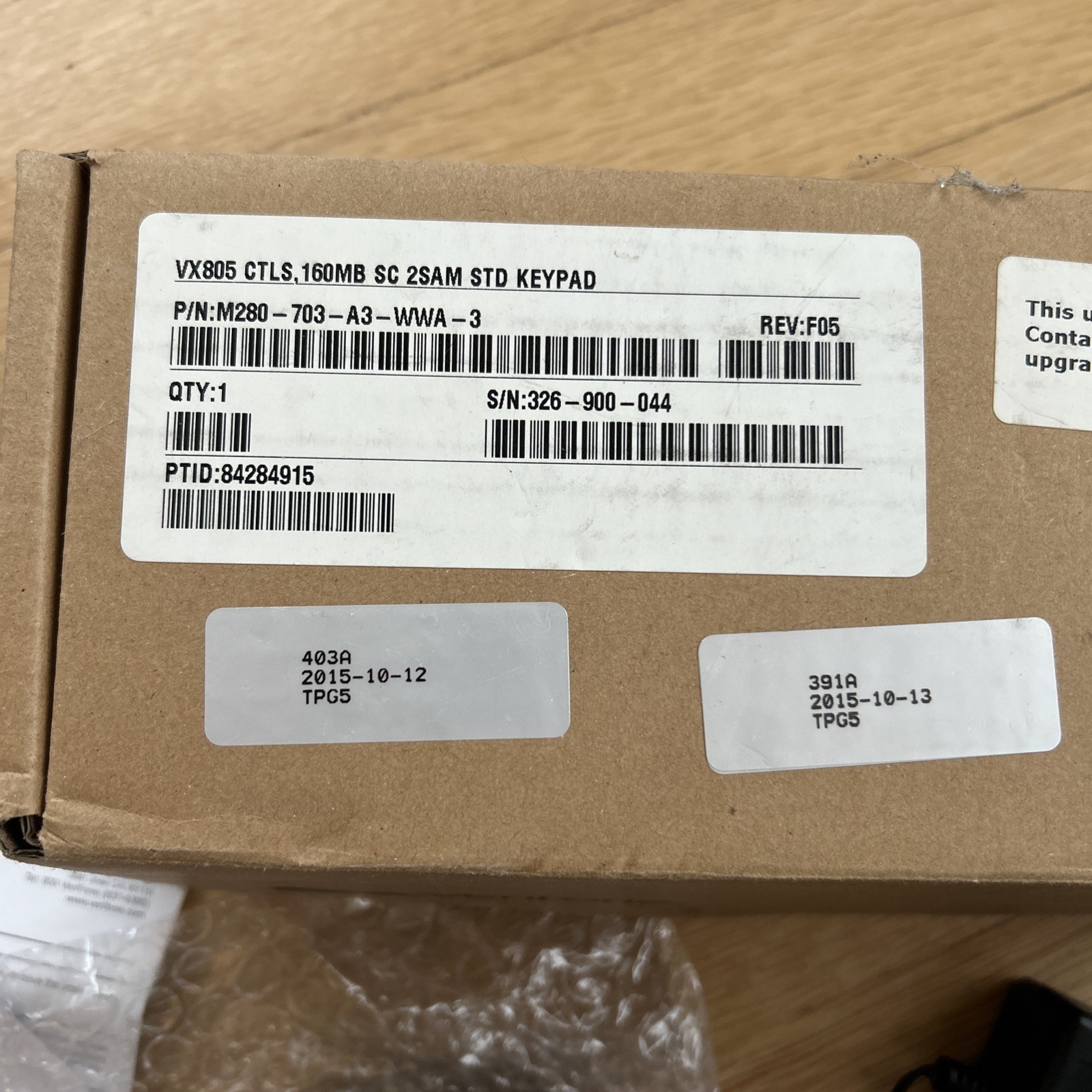 Verifone VX820 KeyPad Payment Terminal M282-703-CD-NAA-3