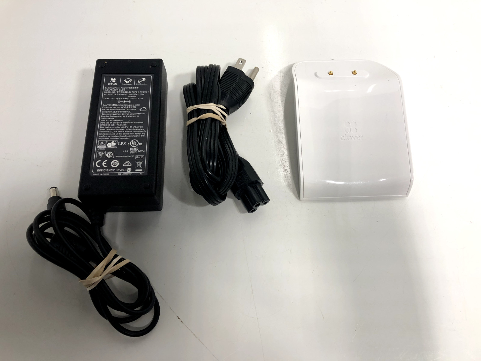 Clover K400 Flex Charging Cradle Base + Power Supply