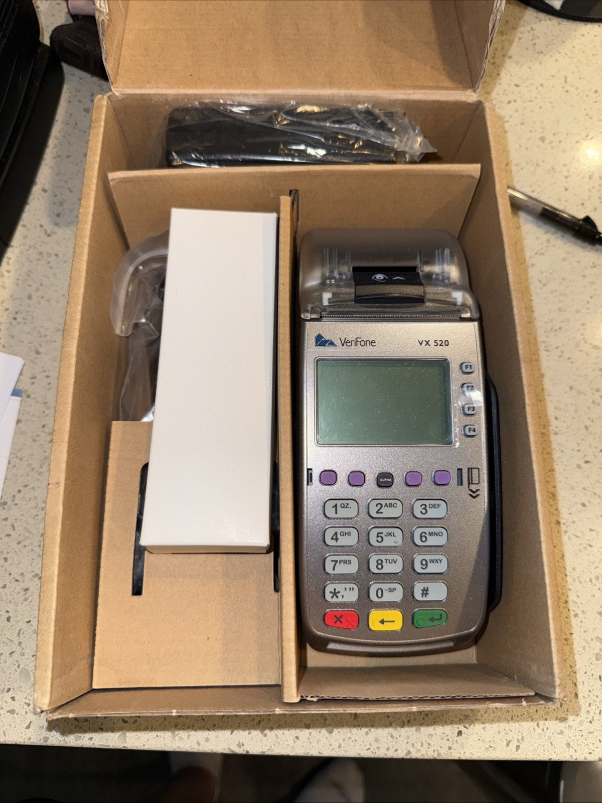 VeriFone Vx520 230′ Silver Thermal Paper Adapter 12 Rolls