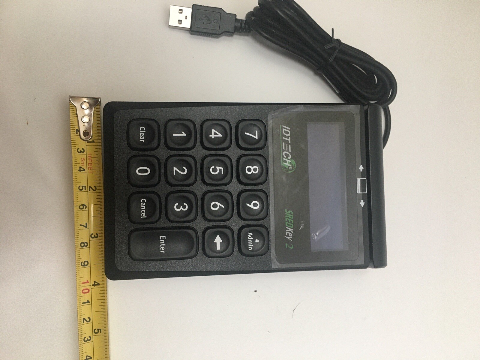 ID TECH SREDKey 2 IDSK2-534E USB 10-Key Keypad with MagStripe Reader