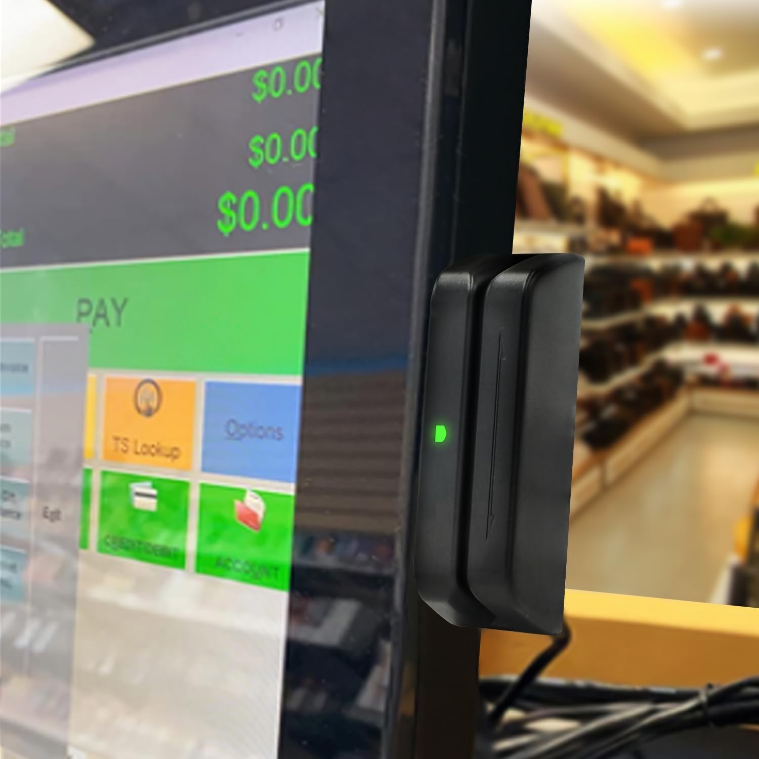 Compact 3-Track Swipe Card Reader for POS & Loyalty Programs