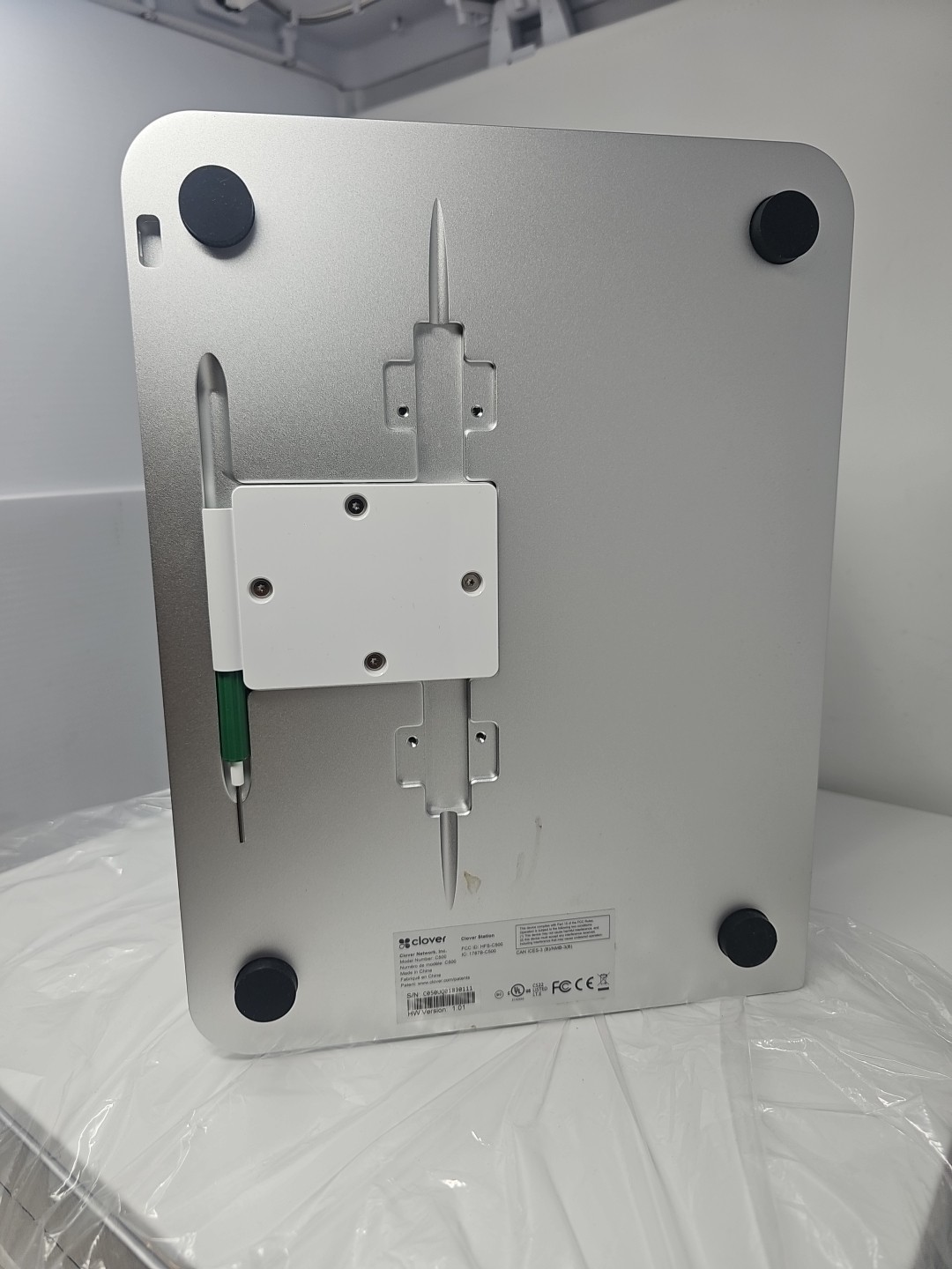Clover Station C500 Point of Sale System w/hub,AC Adapter, p550 printer. Locked!