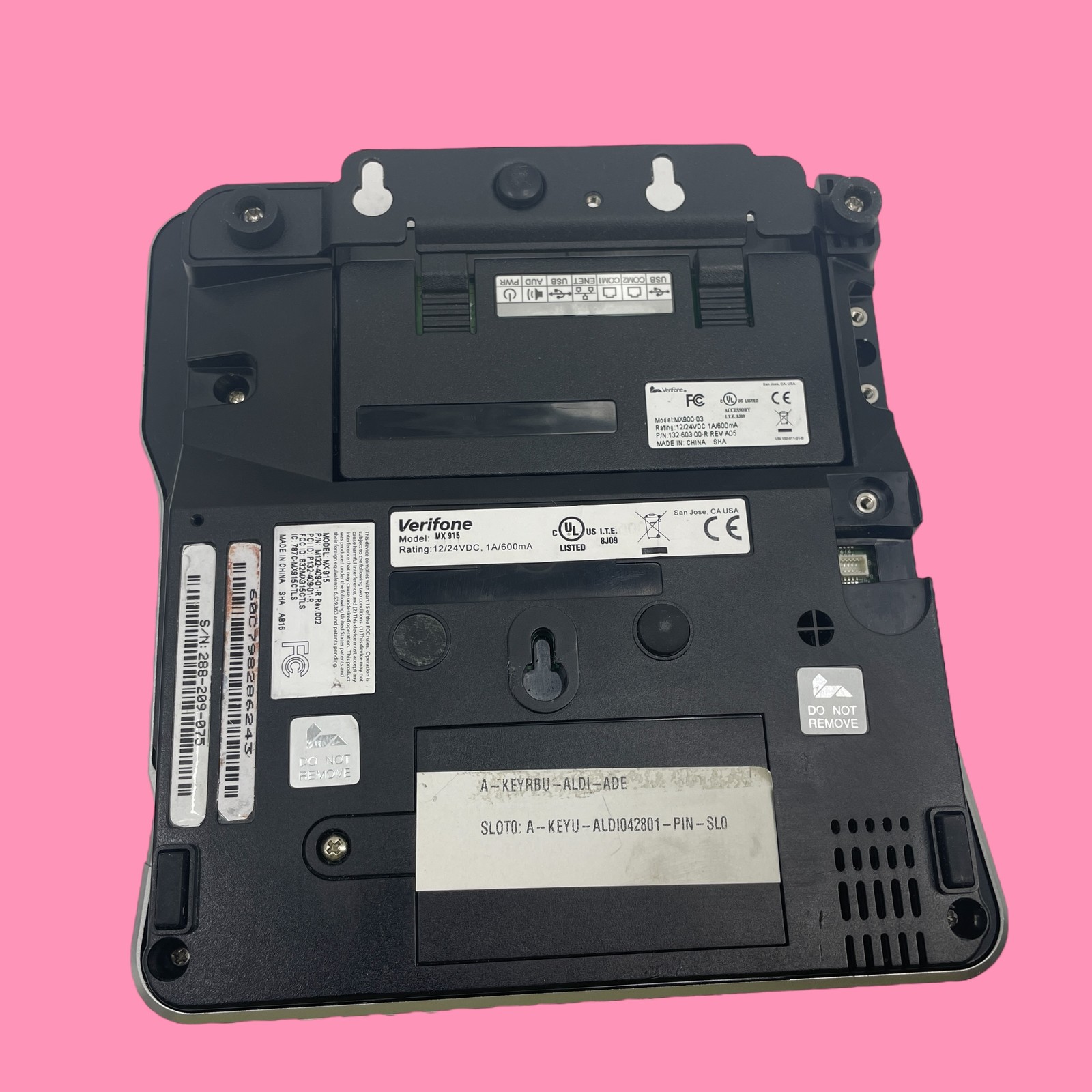 LOT OF 5 VeriFone Credit Card Terminal Machine -MX915 #L5678 (AR)