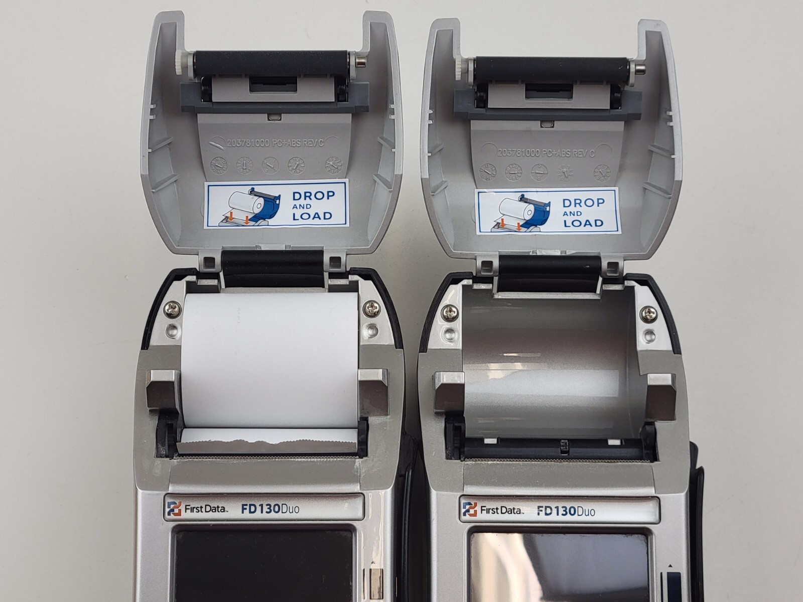(Lot of 2) *UNTESTED* First Data FD130 Duo Credit Card Machine Terminals