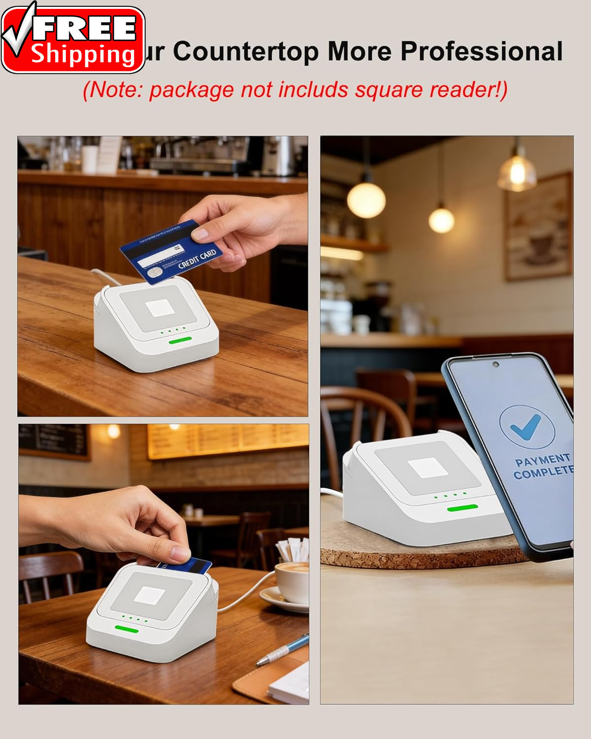 Dock for Square Reader 2Nd Generation, Holder Stand for Square Card Reader 2 Gen