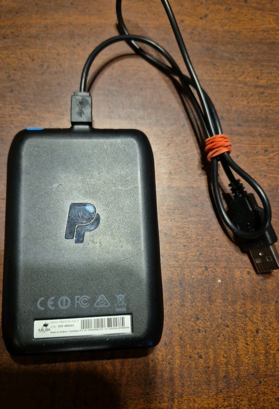 PayPal Chip & Swipe Transaction Credit Card Reader M010-PROD10-V2, Cable, Black