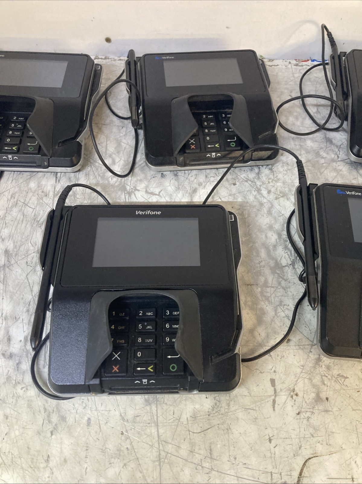 VeriFone MX 915 Credit Card Pinpad Terminal no power adapter untested lot of 5