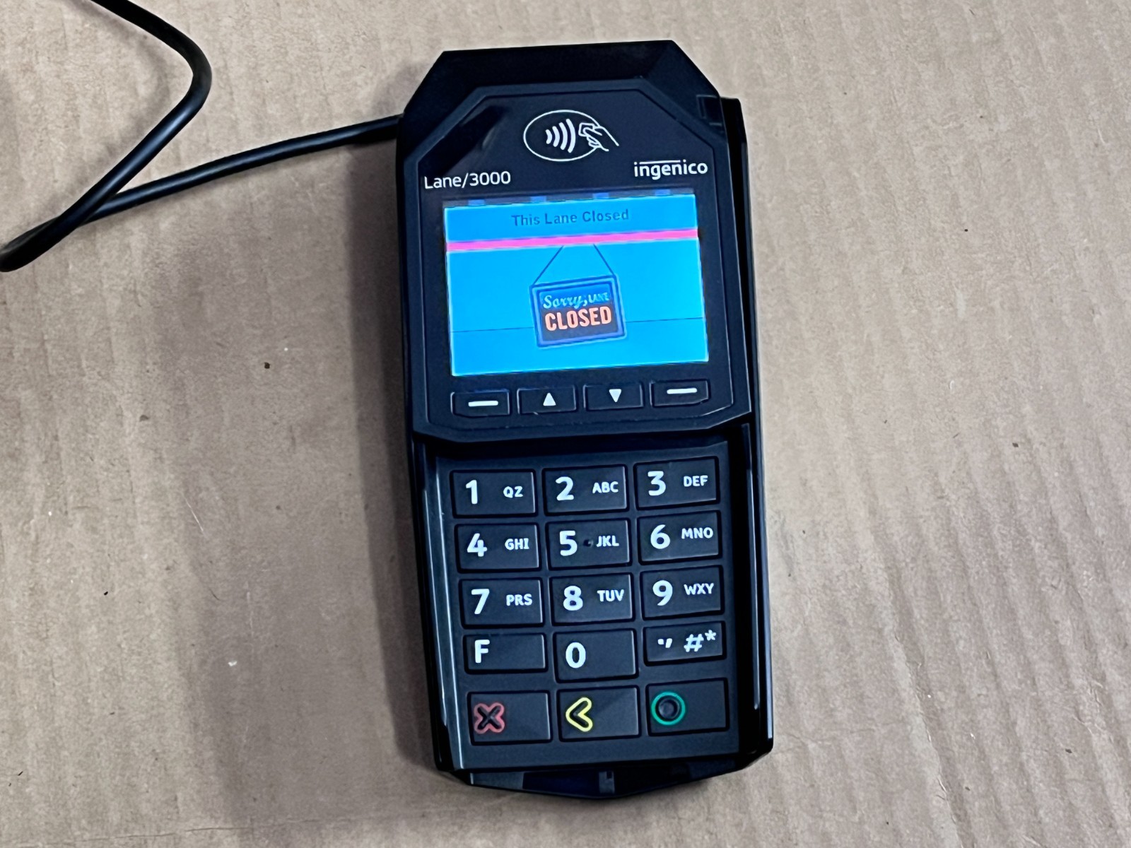 Ingenico Lane/3000 Payment Terminal Credit Card Touch with USB Cable Working