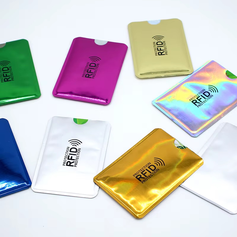 10Pcs Anti-Scan Card Sleeve Anti-Magnetic Anti-Theft anti RFID/NFC Scanning Alum