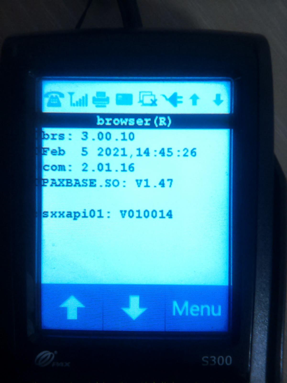 Pax S300 Integrated Pinpad Credit card Terminal w/ Cables S300-000-364-02NA