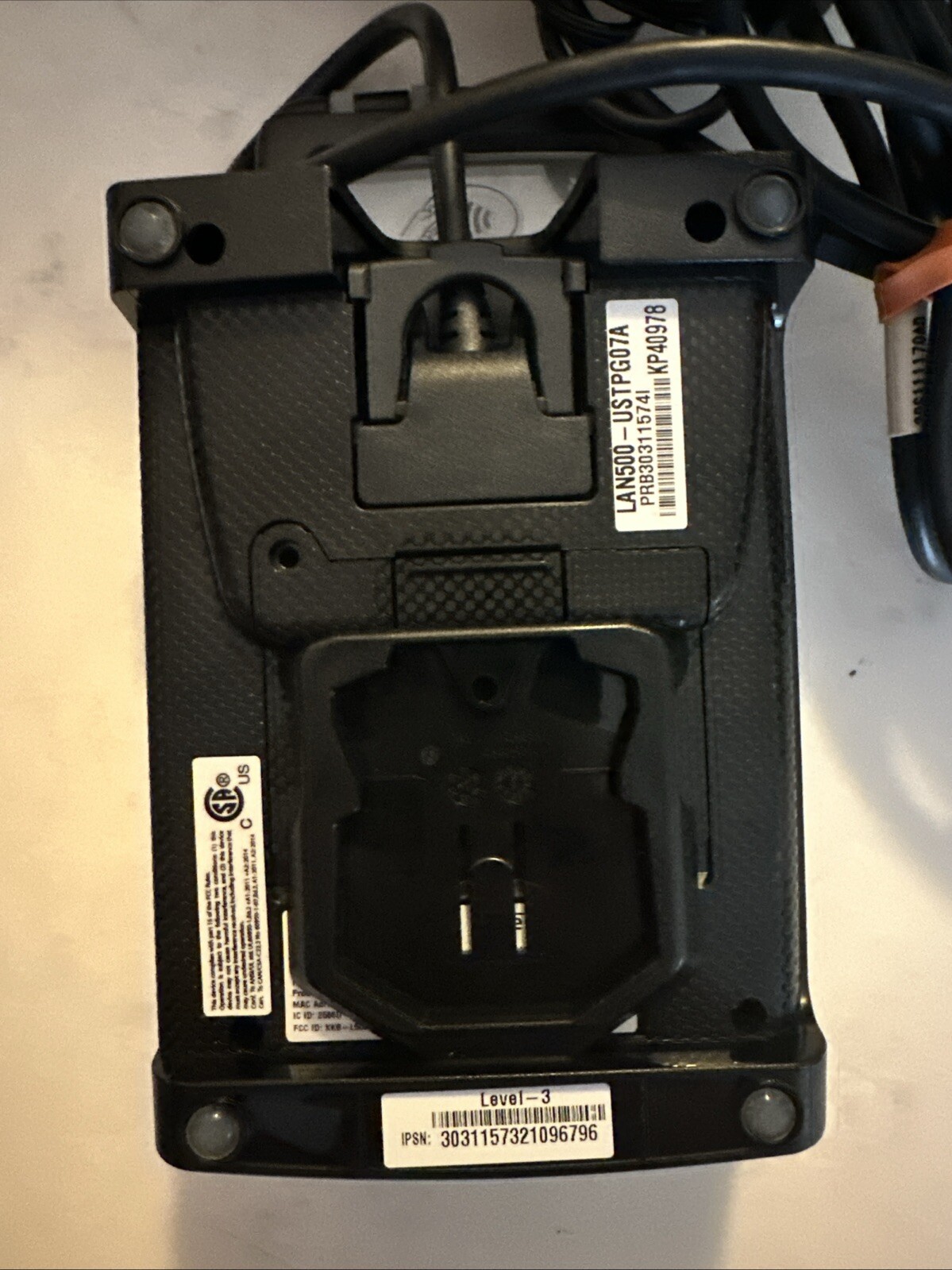 INGENICO LANE 5000 PAYMENT PROCESSING TERMINAL Level 3 No Pen