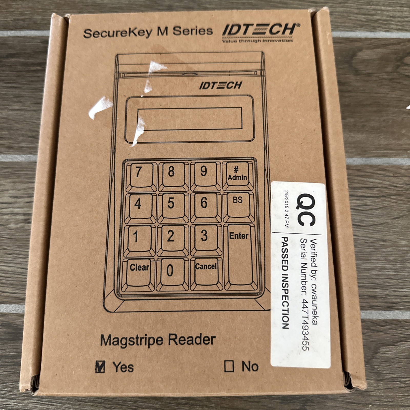 IDTECH SecureKey M100/ M130 ENCRYPTED KEY PAD USB INTERFACE / SEALED