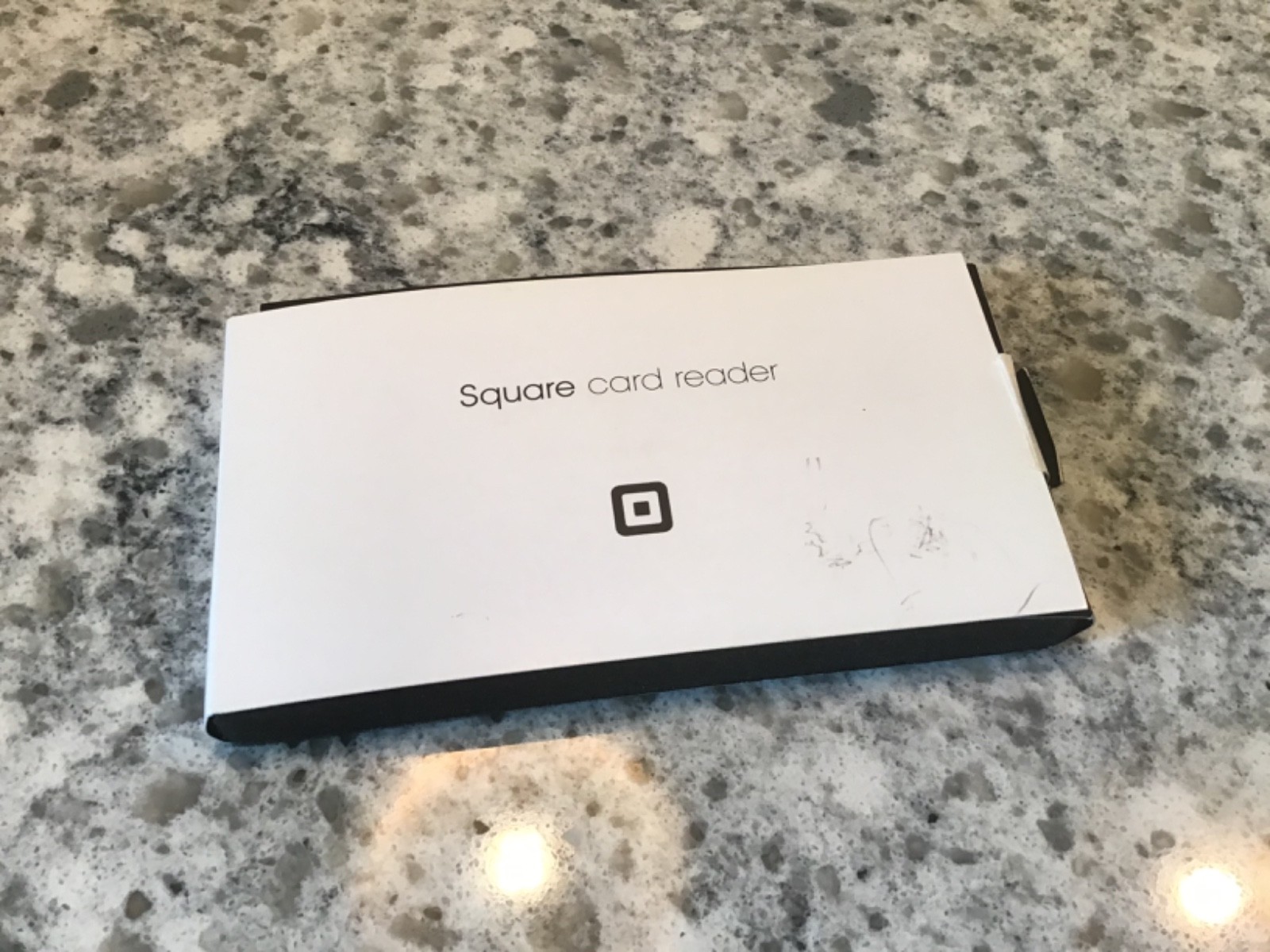 New Old Stock Square Credit Debit Card Reader White for Apple iPhone and Android