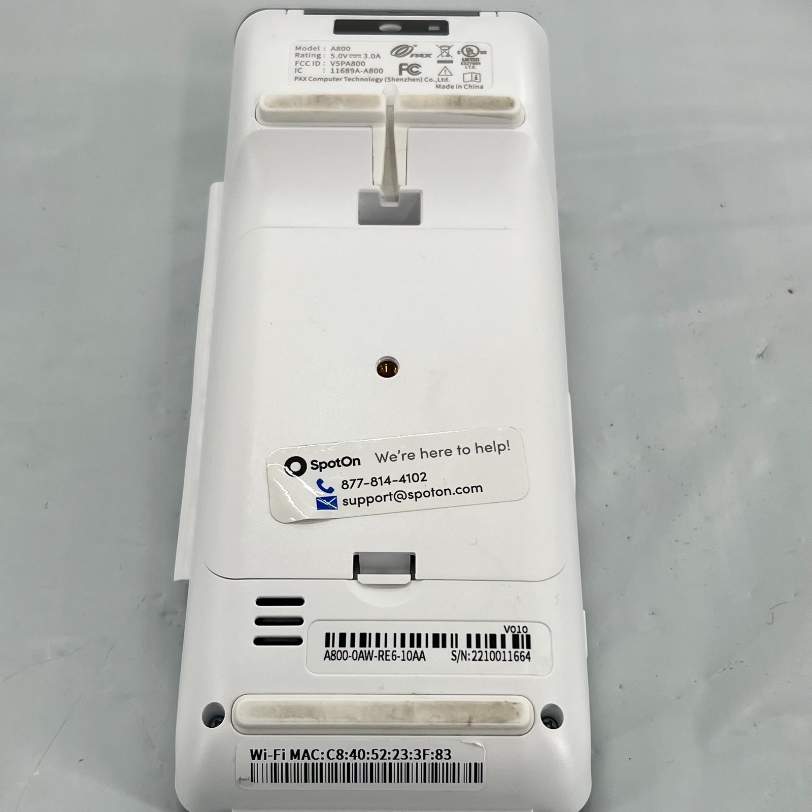 PAX A800 EMV NFC 4G WiFi Credit Card Machine