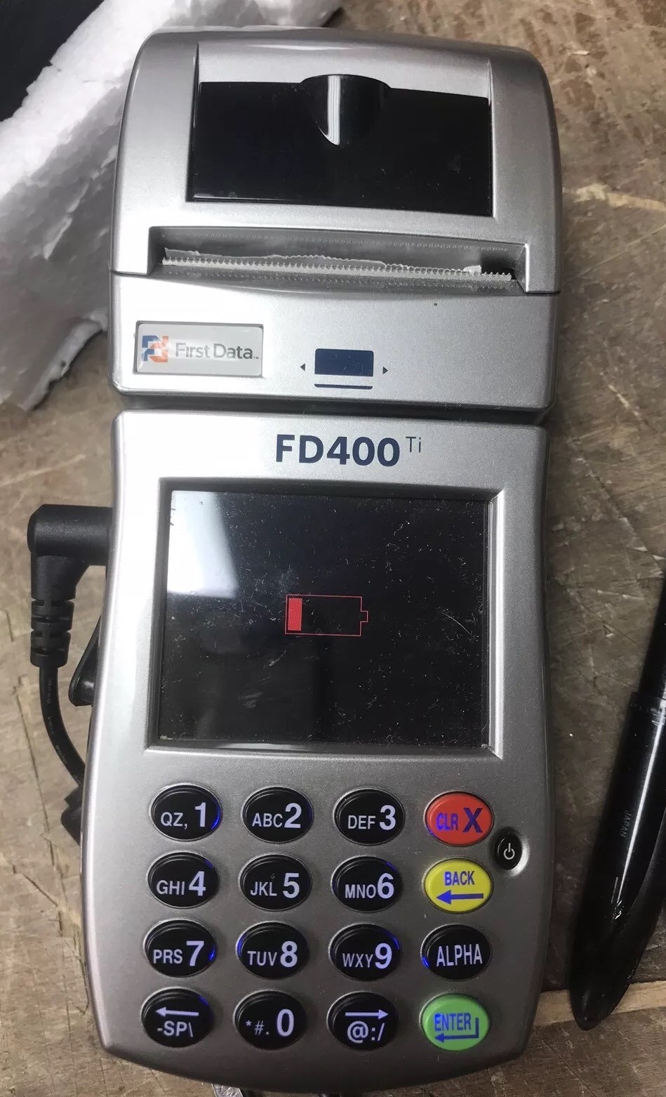 FirstData FD-400ti Terminal Card Reader