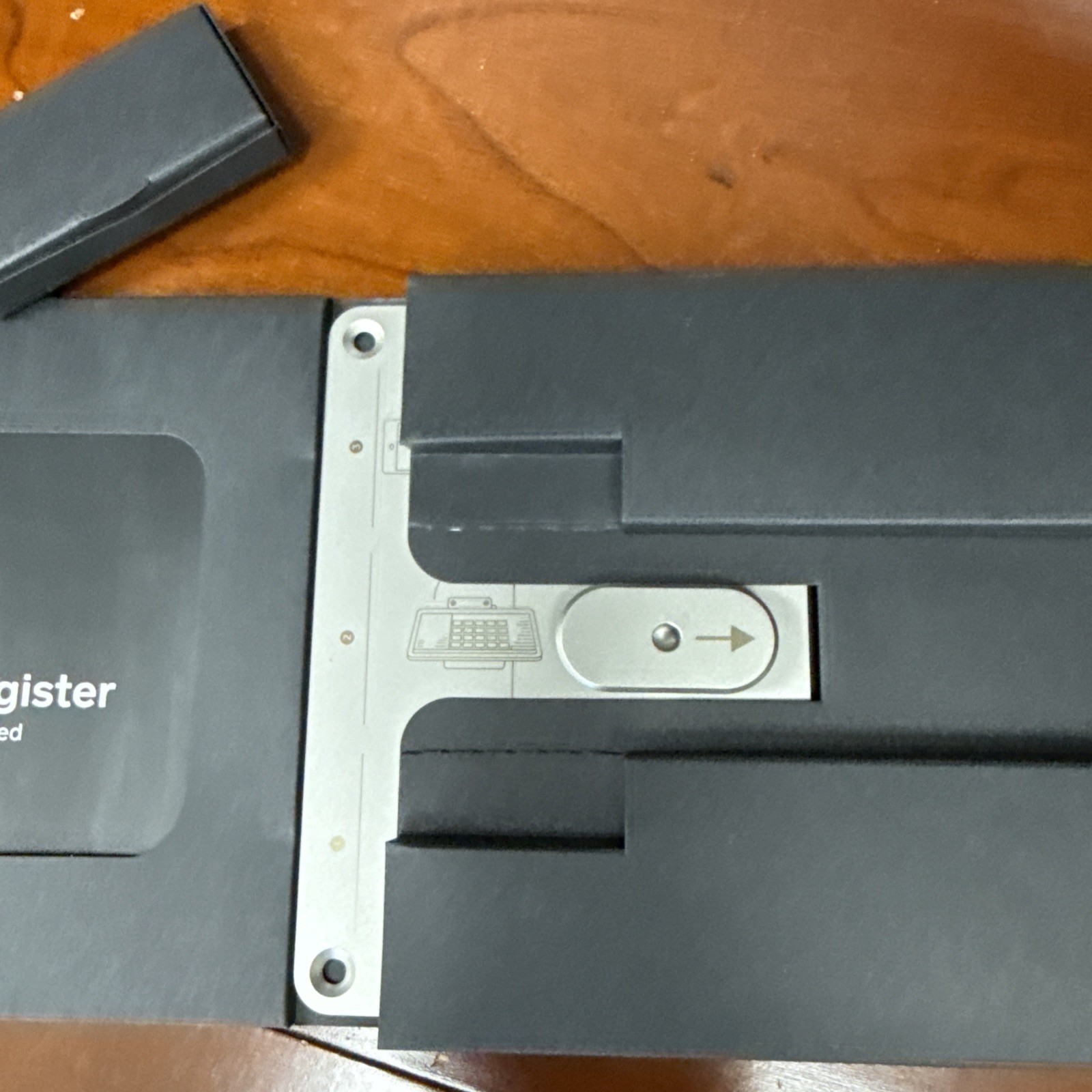 OEM Square Register POS, Metal Display Replacement Mount Plate Bracket, New, OB