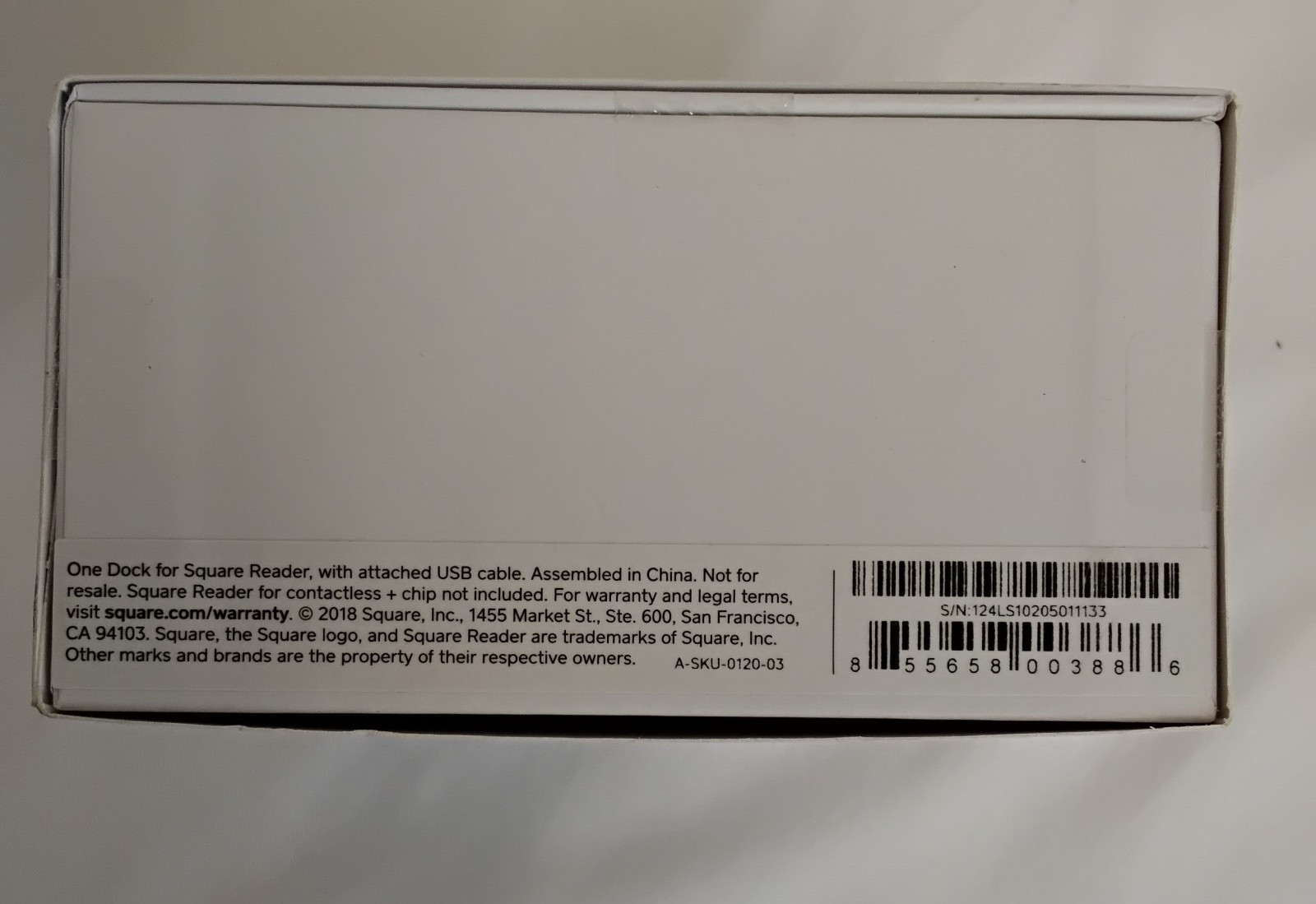 Dock for Square Reader Contactless Card Chip Reader USB Cable New in Box #J5786