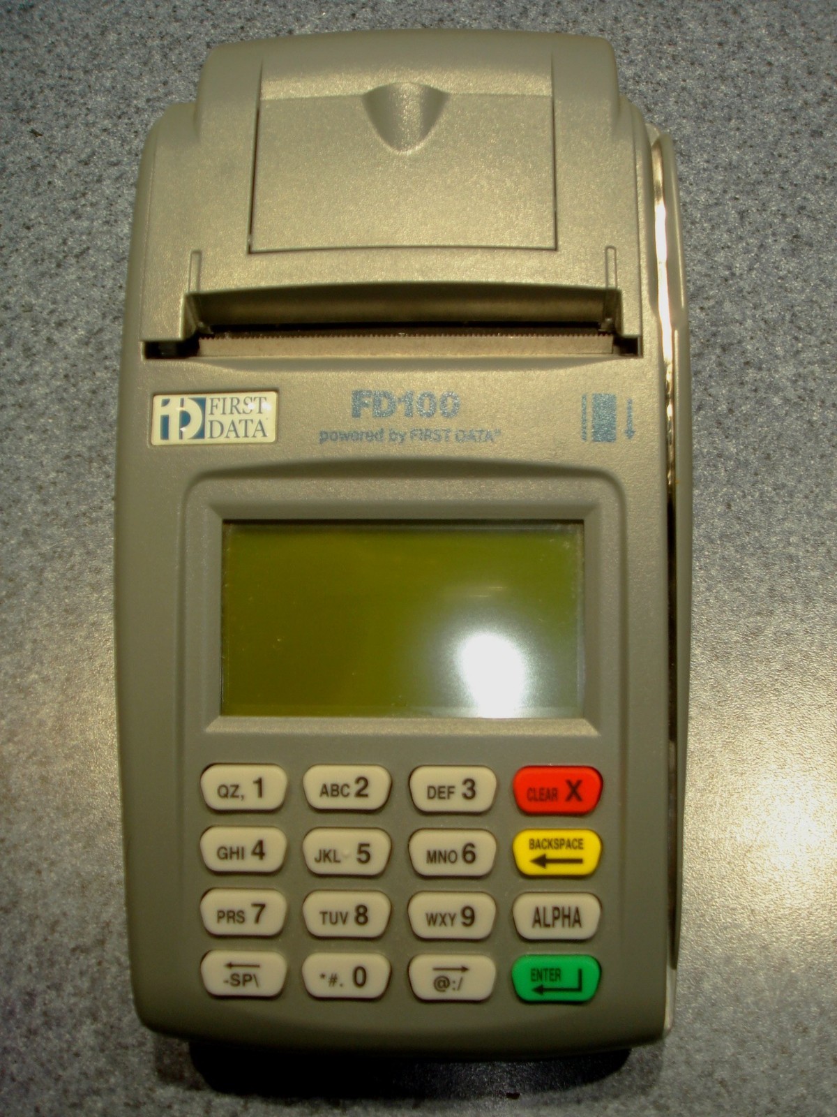 First Data POS Credit Card Machine, FD100 Terminal w/ FD-10C Pin Pad