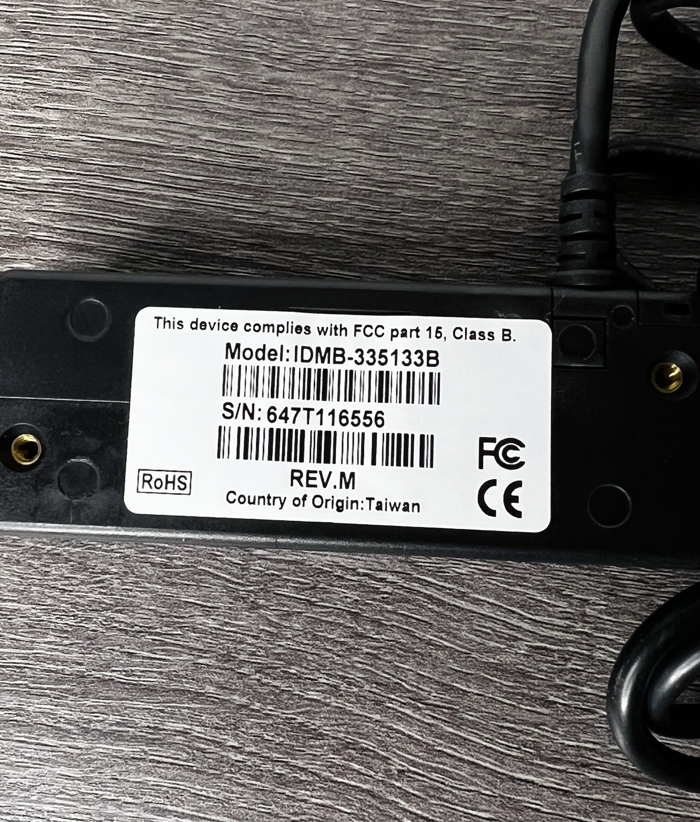 ID Tech IDMB-334112B USB Magnetic Strip Reader – Black Open Box
