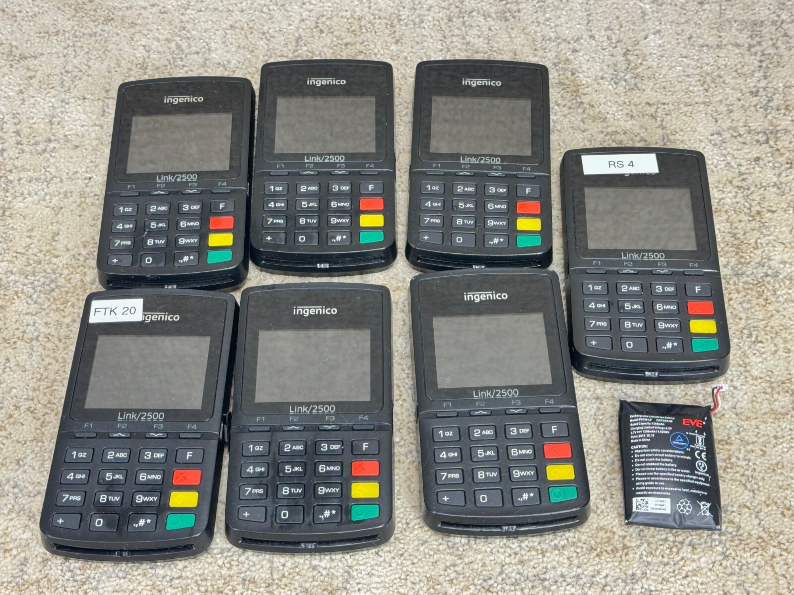 Lot 7 – Ingenico Link/2500 Bluetooth POS Card Readers Untested for part/repair