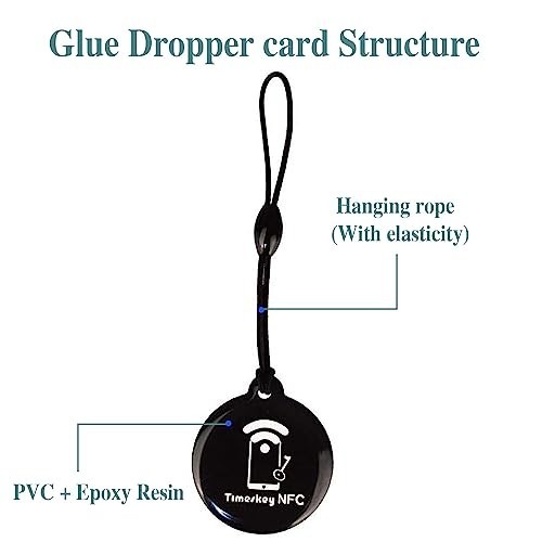 10pcs Programmable NFC Keychain Tags – Ntag215 Chips, Compatible with All NFC De