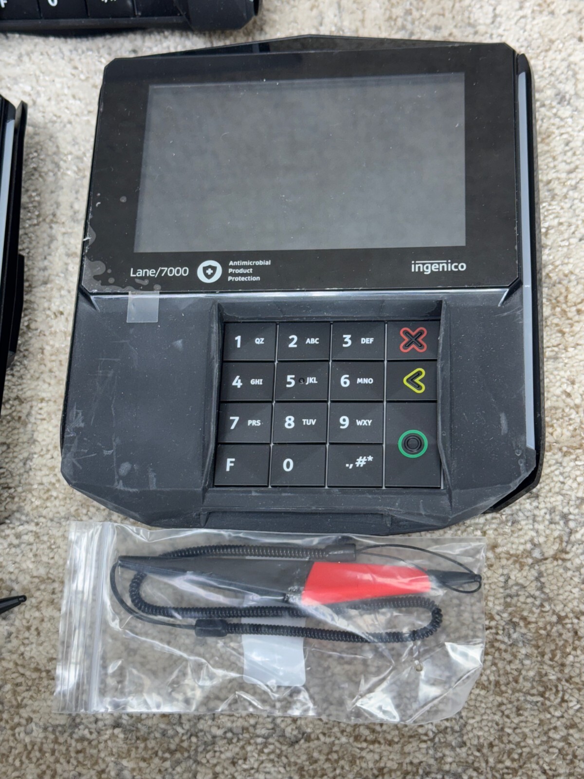 Lot 3 – INGENICO LANE/7000 LAN700/USBRD01A Untested / For parts / Repair – Read