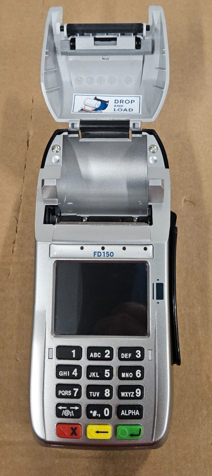 First Data FD150 Payment Terminal w XAC RP10 PIN Pad Power Supply Bundle