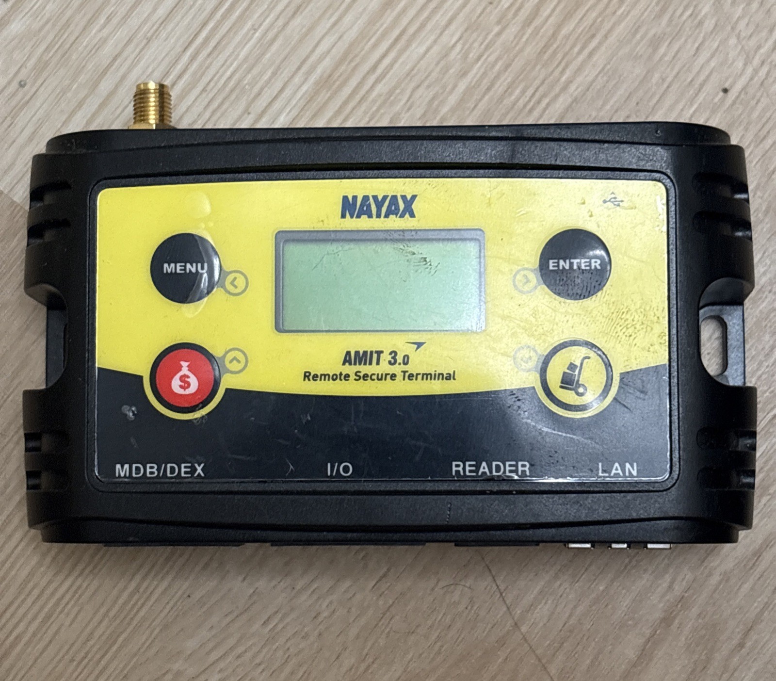 Nayax AMIT 3.0 VPOS Wired Credit Card Terminal Reader Cables TRANSFER RDY *READ*