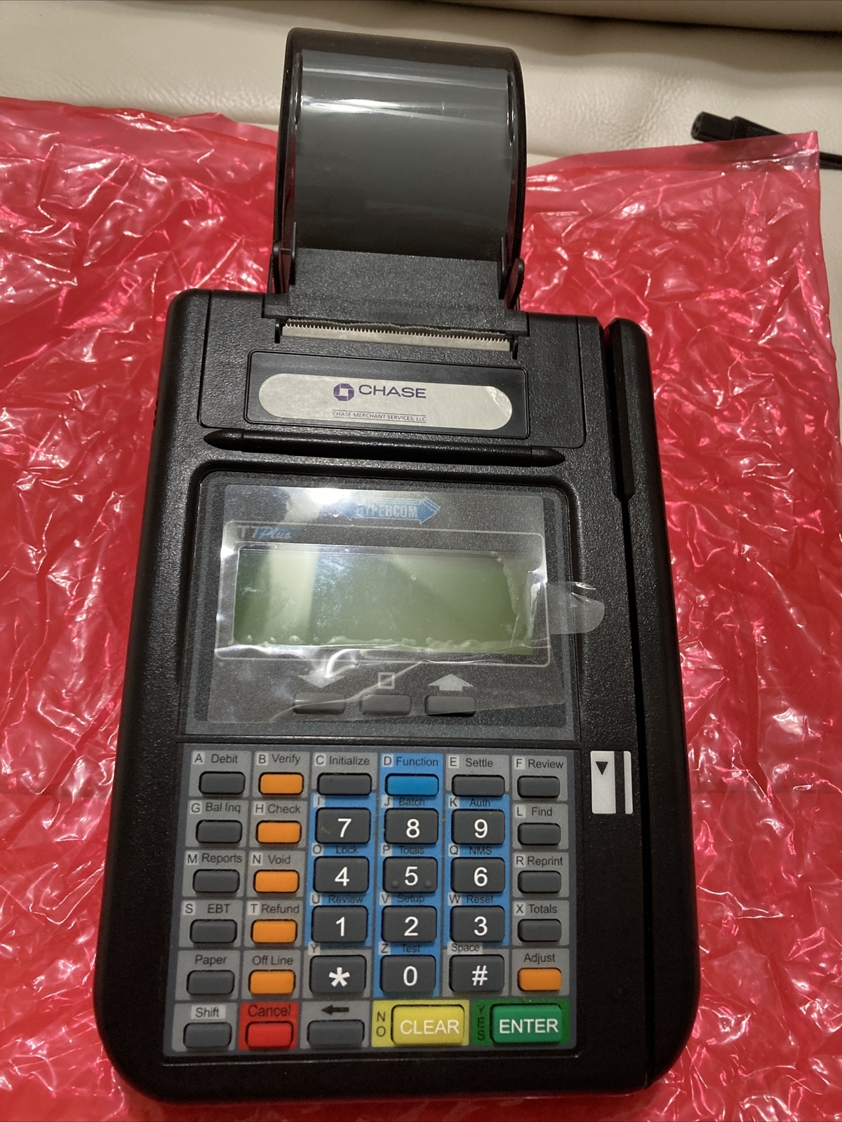 HIPERCOM T7PLUS CREDIT CARD INFORMATION AND TRANSACTION PLATFORM
