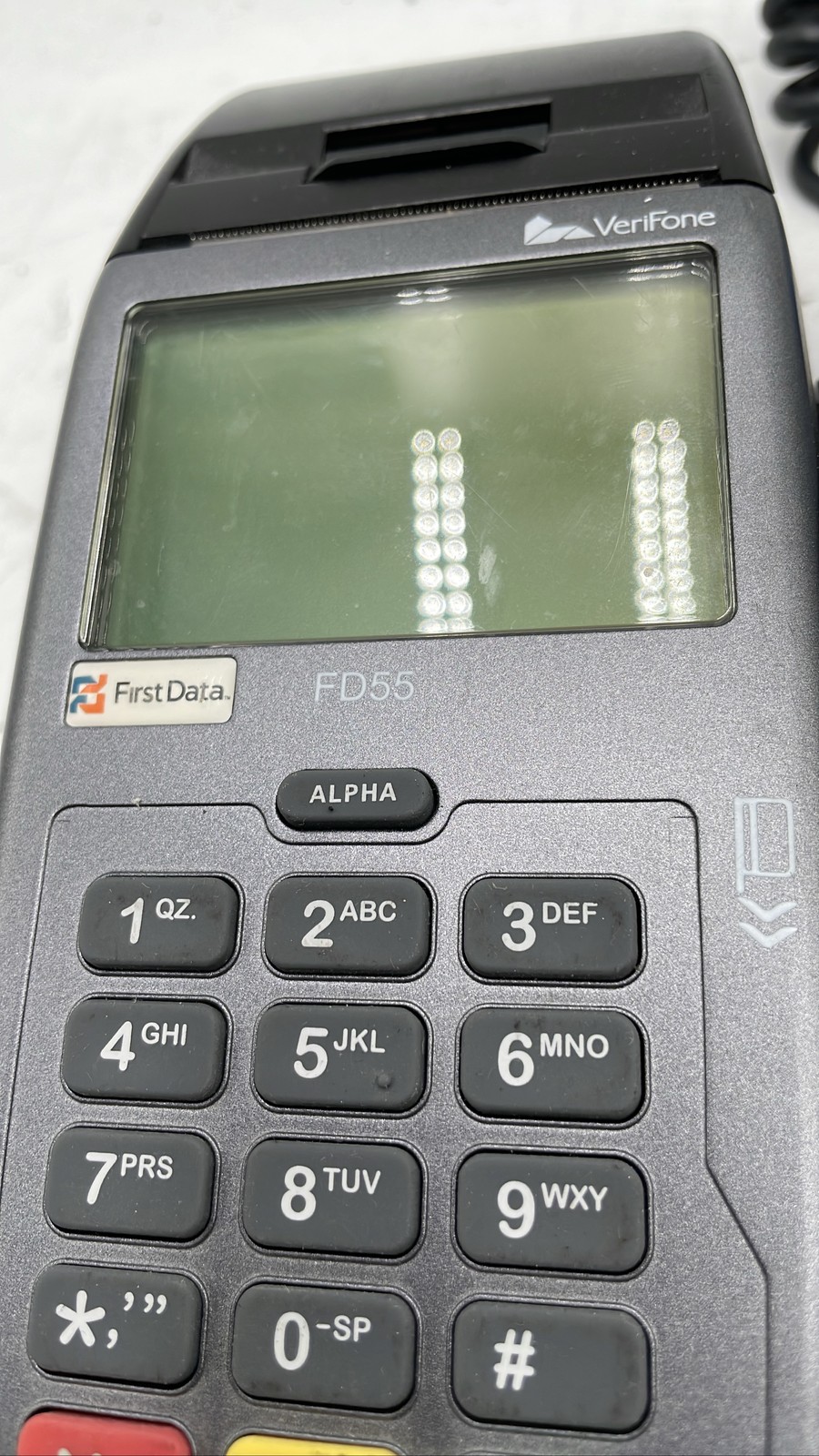 VeriFone FD55 & Ingenico iCT220 POS Payment Terminals For Parts Lot Of 2