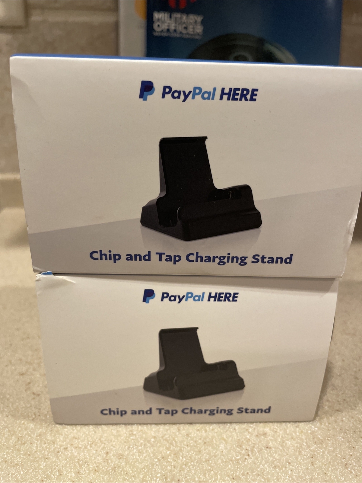 2 PAYPAL HERE CHIP & TAP CHARGING STAND PCTUSDCRT-CR NEW USB Cable NOT Included