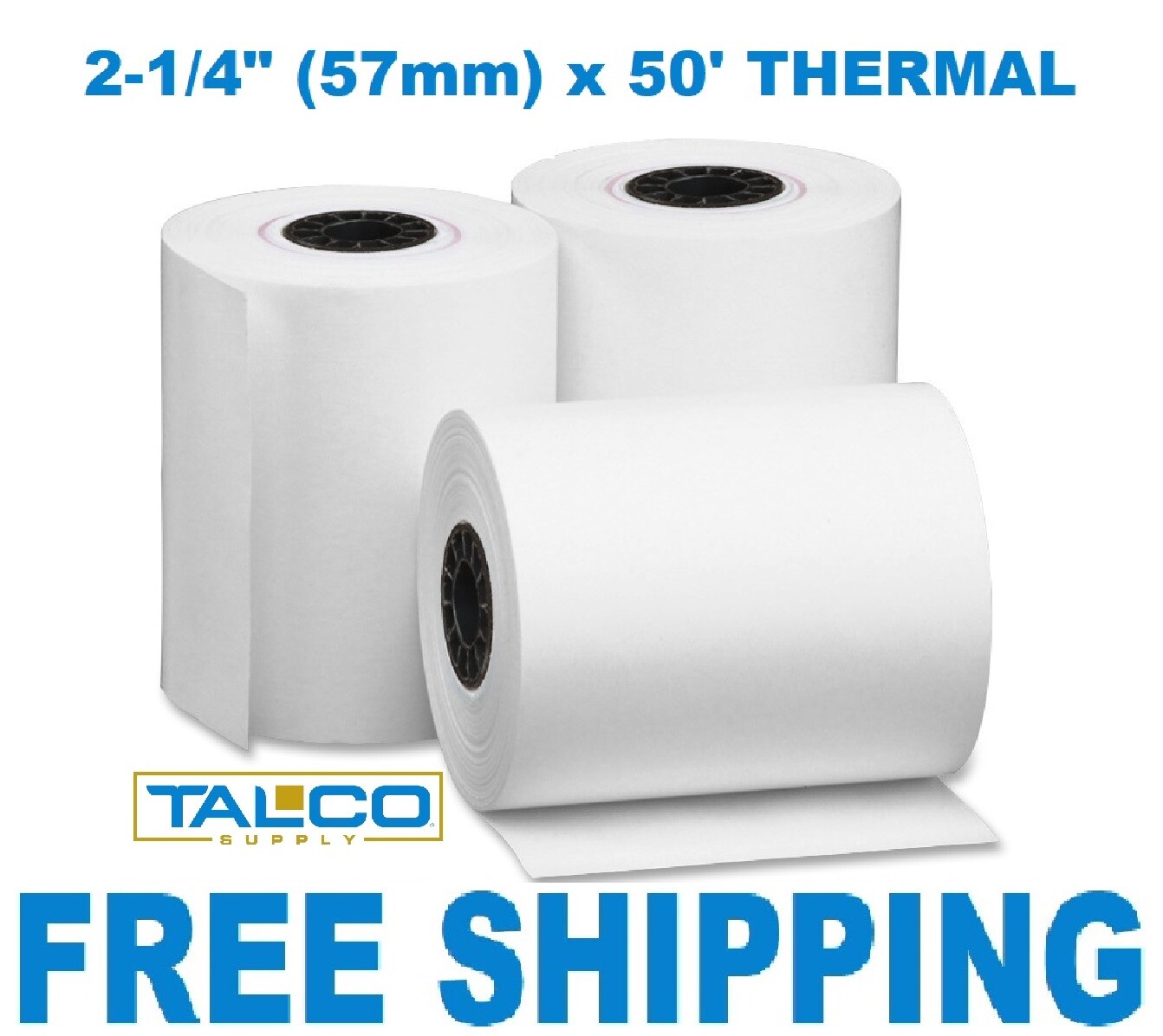 (50) VERIFONE vx520 (2-1/4″ x 50′) THERMAL PAPER ROLLS ~FAST PRIORITY SHIPPING~