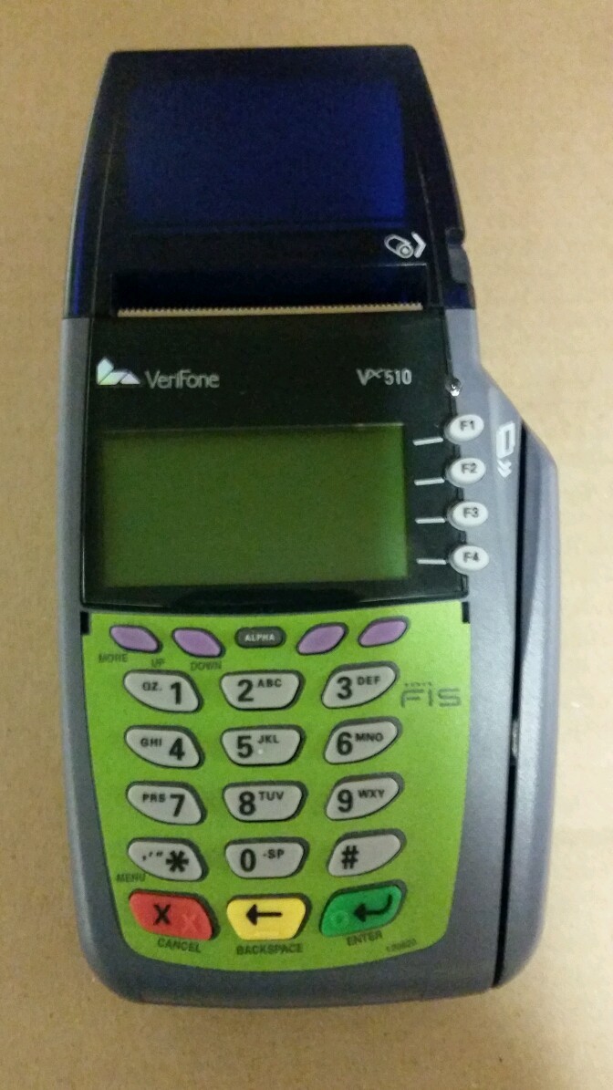 VERIFONE VX 510 DUAL COMM CREDIT CARD TERMINAL, Vx510DC, IP & Phone Connections!