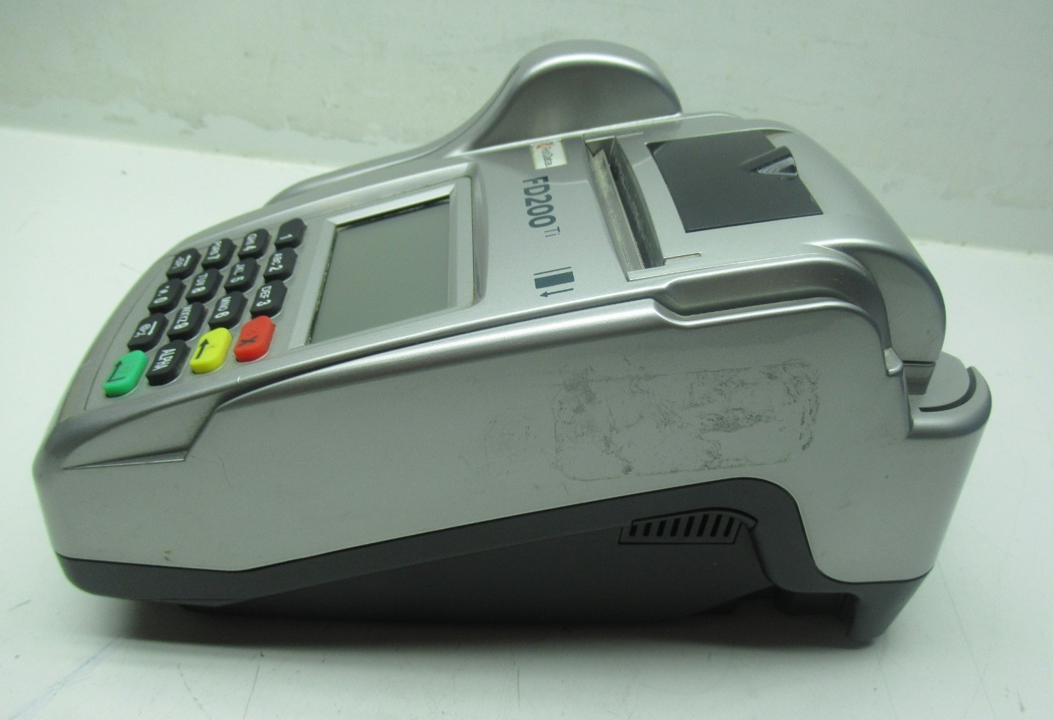 FirstData Silver Wireless Portable Terminal Credit Card Machine No Power Adapter