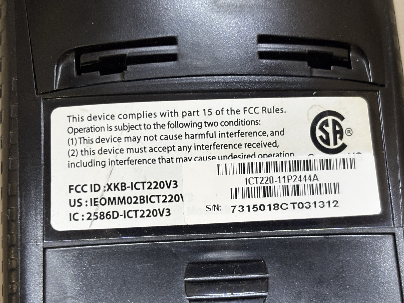 Ingenico iCT220 Point Of Sale Card Reader