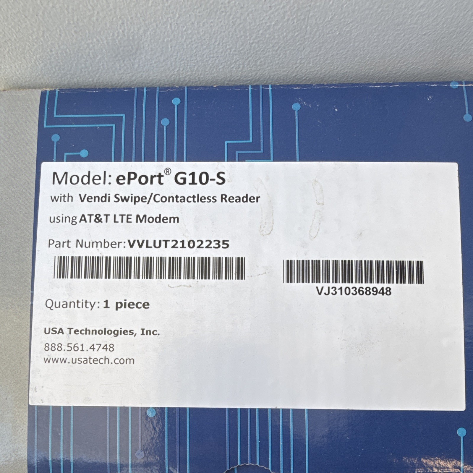 USA Technologies ePort G10-S Contactless Reader with Vendi Swipe